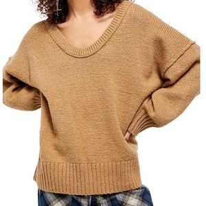 Free People Brookside Oversized Tunic Sweater